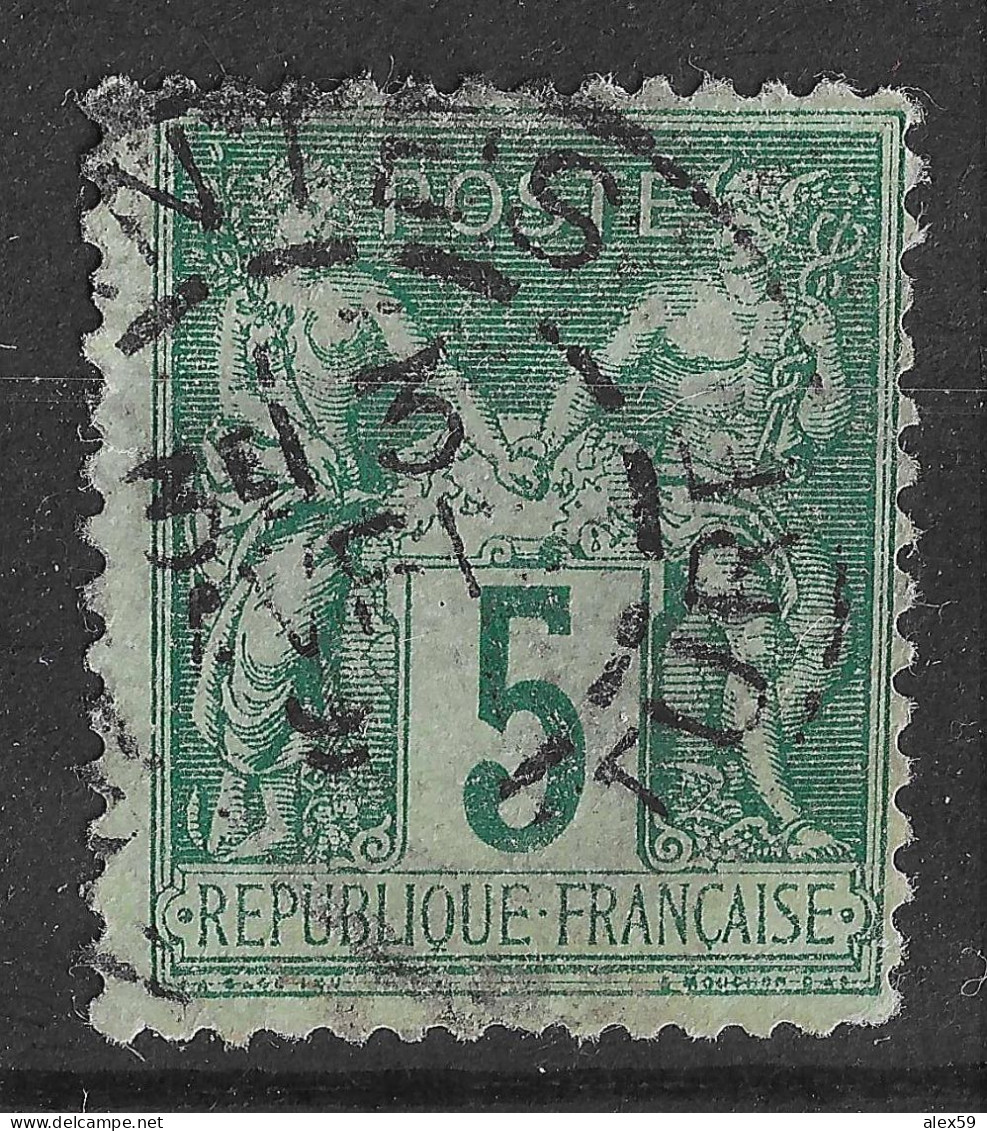 Lot N°17 N°75, Oblitéré Cachet à Date NANTES - 1876-1898 Sage (Tipo II)