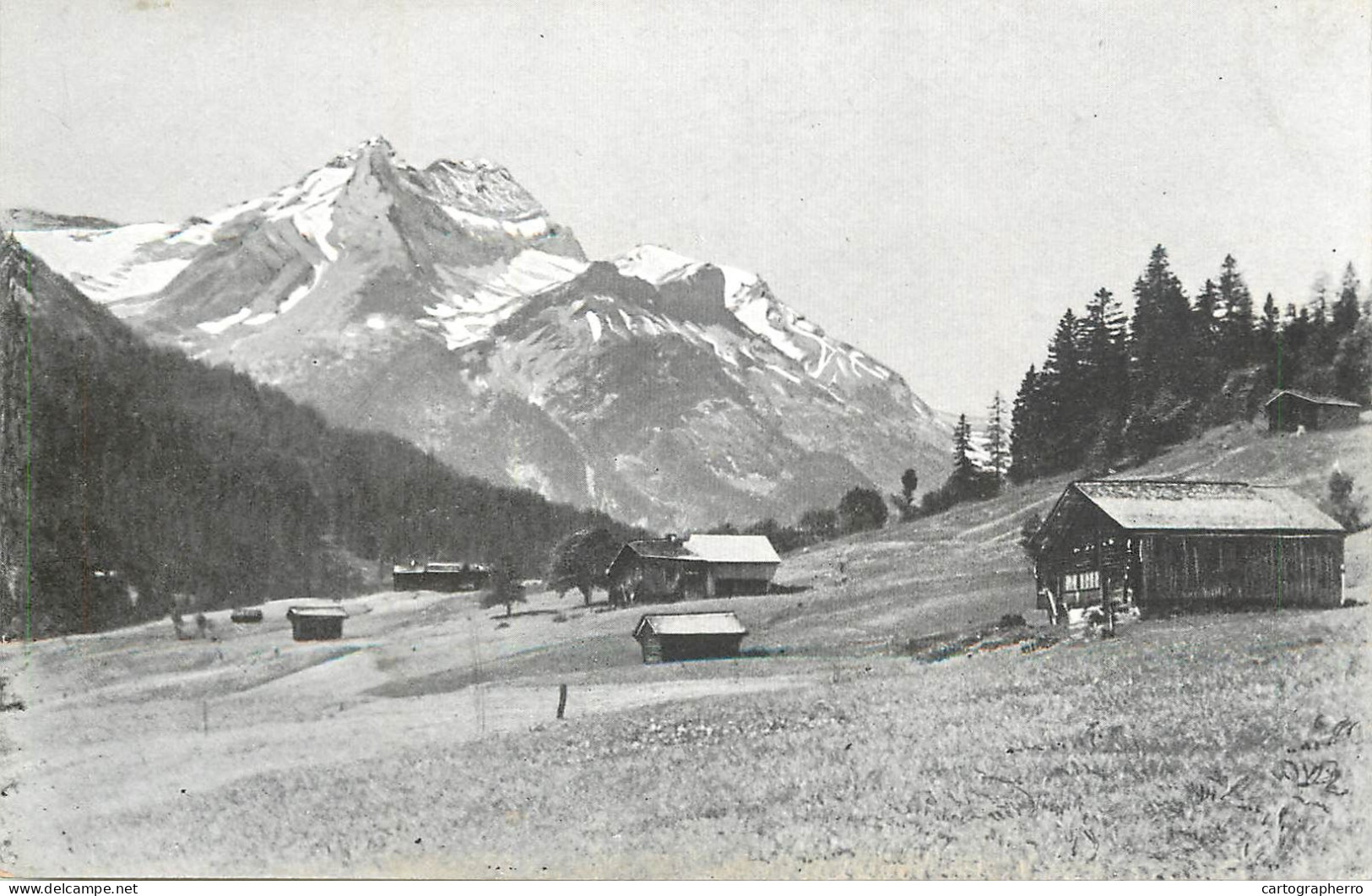 Postcard Switzerland Gsteig Grundtal Mit Oldenhorn - Other & Unclassified