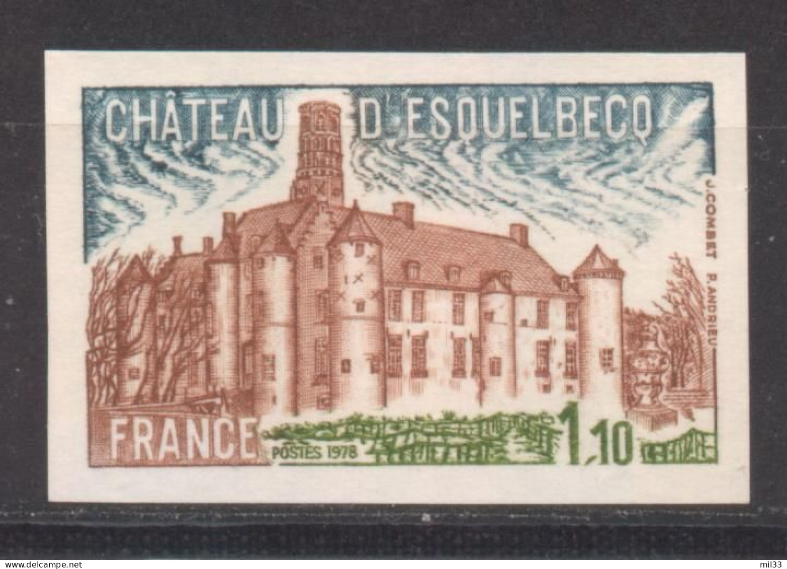 Château D'Esquelbecq YT 2000 De 1978 Sans Trace De Charnière - Sin Clasificación