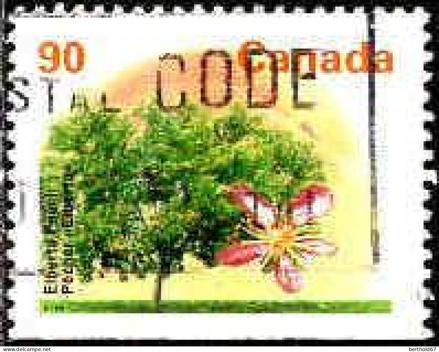 Canada Poste Obl Yv:1421a Mi:1499Du Pêcher Elberta Elberta Peach (Belle Obl.mécanique) - Gebruikt