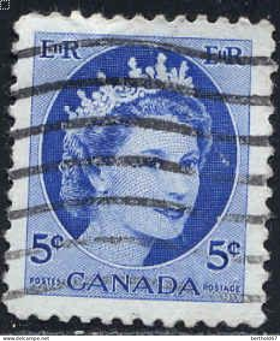 Canada Poste Obl Yv: 271 Mi:294Ax Elisabeth II (Lign.Ondulées) - Used Stamps