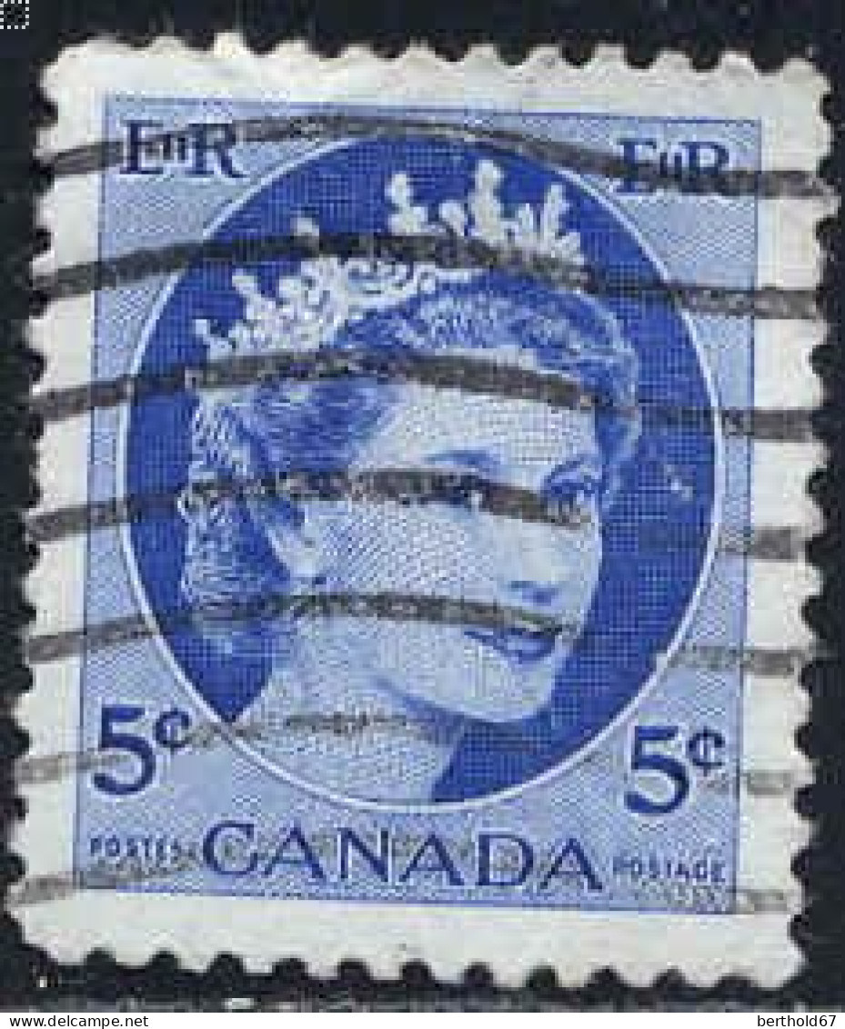 Canada Poste Obl Yv: 271 Mi:294Ax Elisabeth II (Lign.Ondulées) - Oblitérés