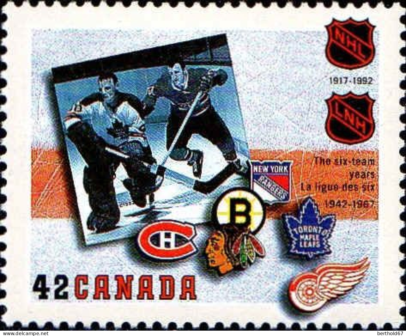 Canada Poste N** Yv:1281 Mi:1326 La Ligue Des Six - Unused Stamps