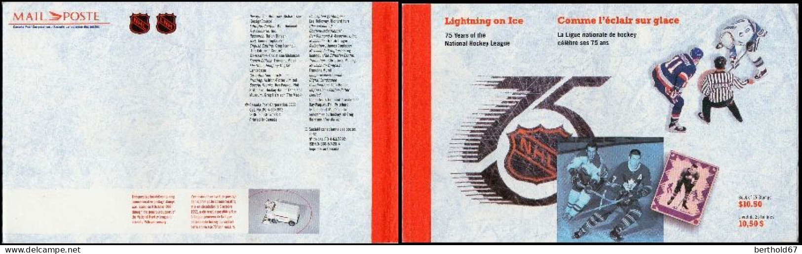 Canada Carnet N** Yv:C1280 Comme L'éclair Sur Glace Lightning In Ice - Full Booklets