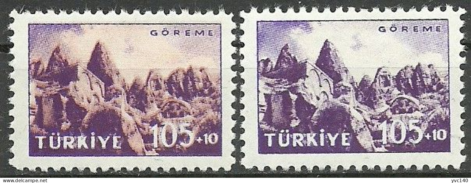 Turkey; 1959 Tourist Propaganda Of Goreme "Color Tone Variety" - Ungebraucht