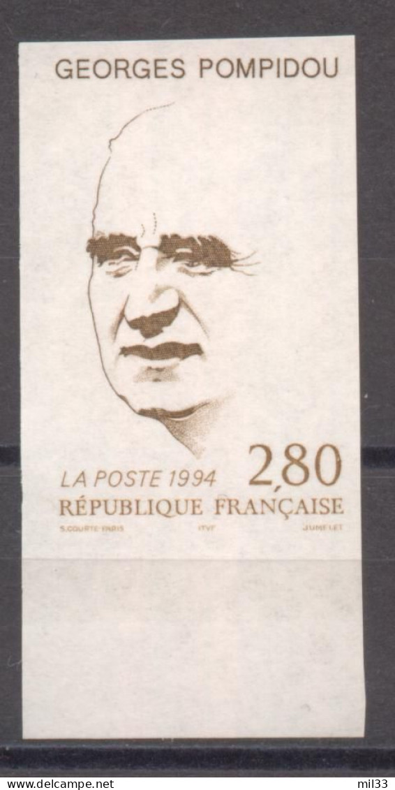 Georges Pompidou YT 2875 De 1994 Sans Trace Charnière - Zonder Classificatie