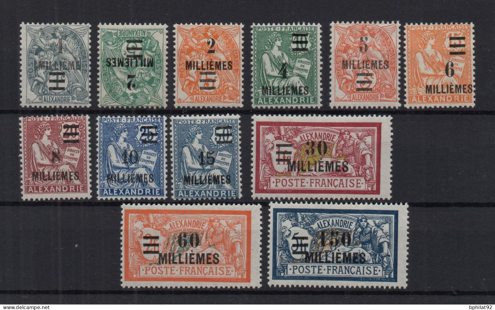 !!! ALEXANDRIE, SERIE DE 1925 N°64/74 NEUVE * - Unused Stamps