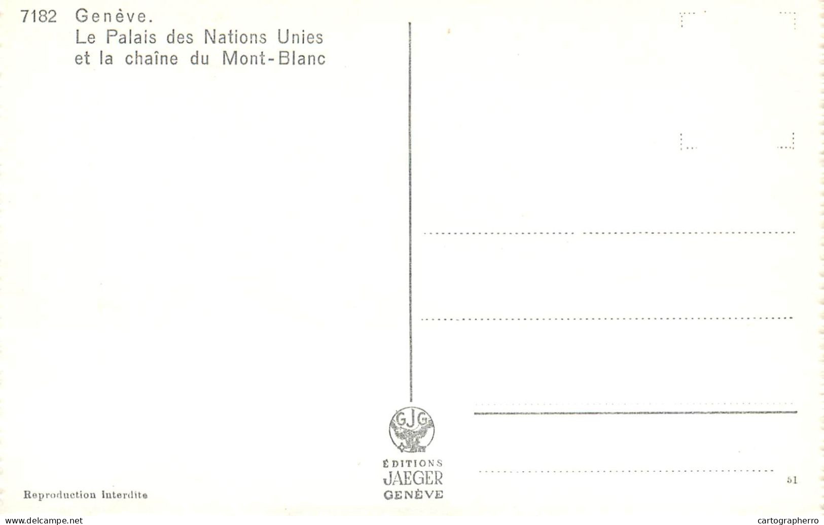Postcard Switzerland Genève Le Palais Des Nations Unies - Genève