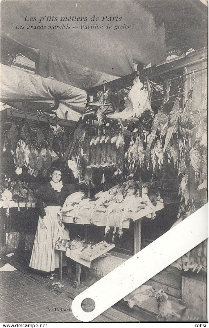 75 Paris, Les P'tits Métiers (Atget), V.P. N°21,  Pavillon Du Gibier, D5134 - Petits Métiers à Paris