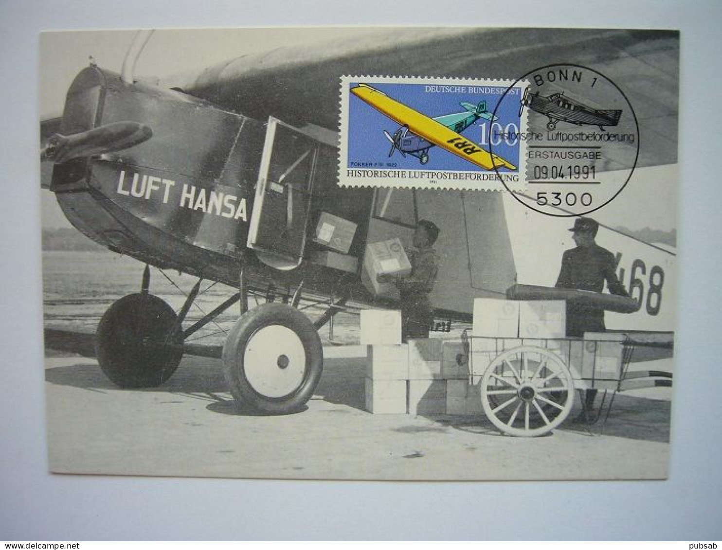 Avion / Airplane / LUFTHANSA / Fokker F III / Carte Maximum - 1919-1938: Entre Guerres