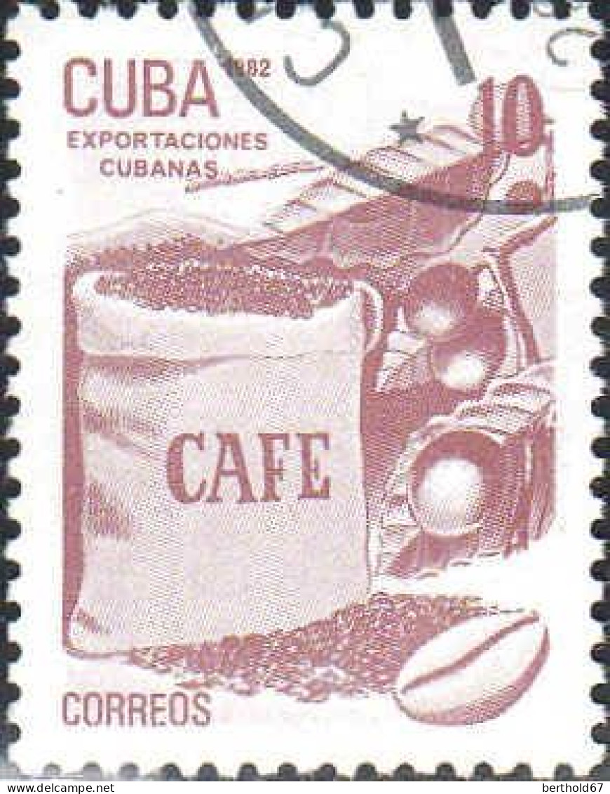Cuba Poste Obl Yv:2342 Mi:2639 Exportaciones Cubanas Cafe (Beau Cachet Rond) - Usados