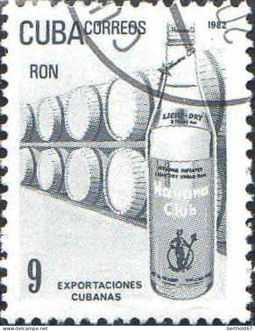 Cuba Poste Obl Yv:2341 Mi:2638 Exportaciones Cubanas Ron (TB Cachet Rond) - Gebruikt