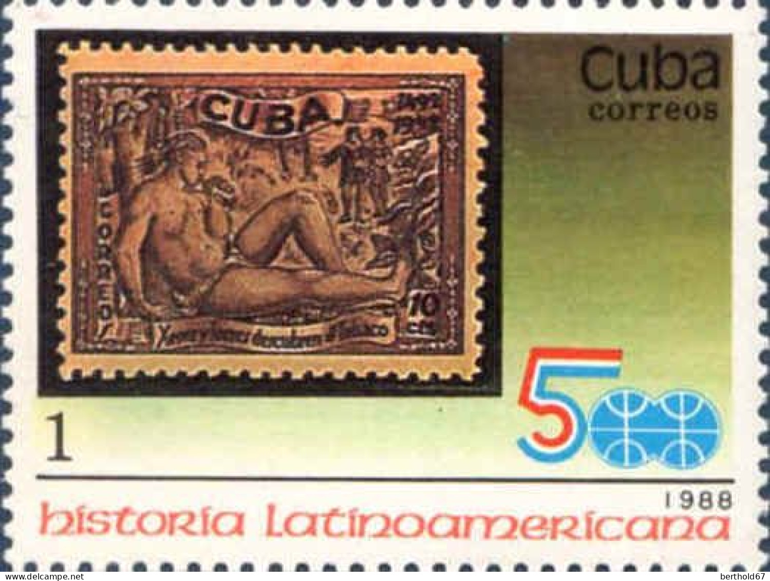 Cuba Poste N** Yv:2879-82 Historia Latinoamericana Argentina J.San Martin - Ongebruikt