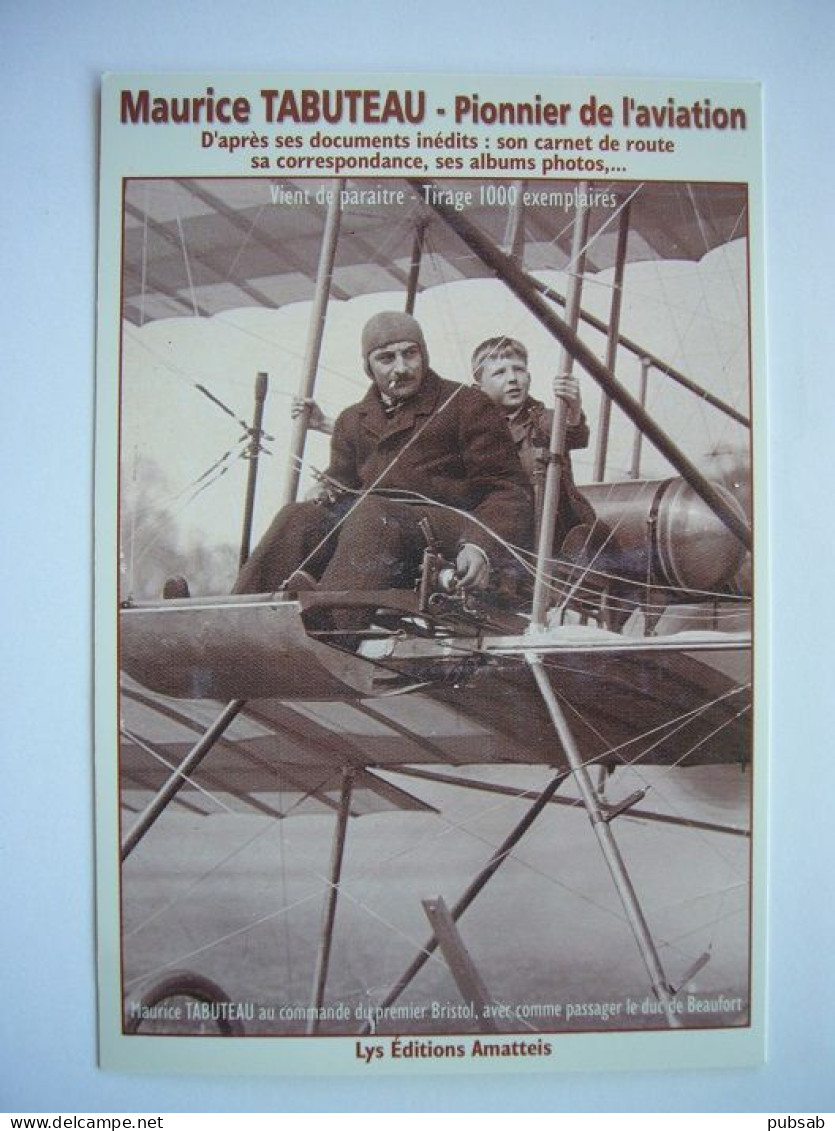 Avion / Airplane / BRISTOL / Pilote Maurice TABUTEAU / Passager, Le Duc De Beaufort - 1914-1918: 1st War