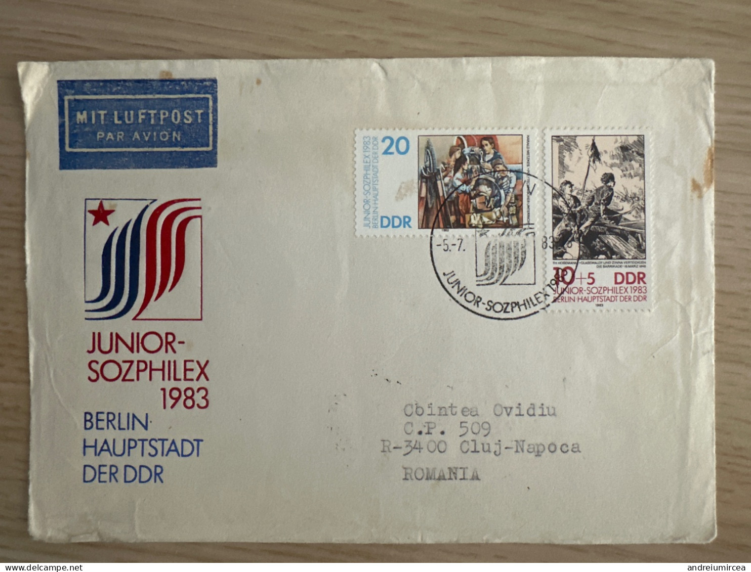 DDR 1983 Sozphilex Sonderstempel - Exposiciones Filatélicas