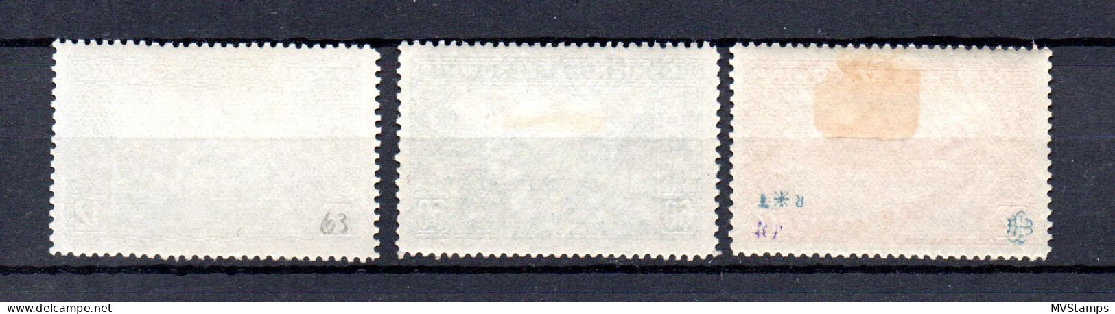 Bosnia Herzegowina (Austria) 1912 Old Set Definitive Stamps (Michel 61/63) MLH - Bosnia And Herzegovina