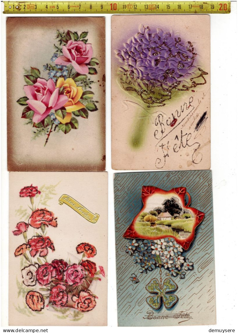 SOLDE 3281 - 76 POSTKAARTEN MET BLOEMEN - 76 CARTES POSTALES AVEC FLEURS - Blumen