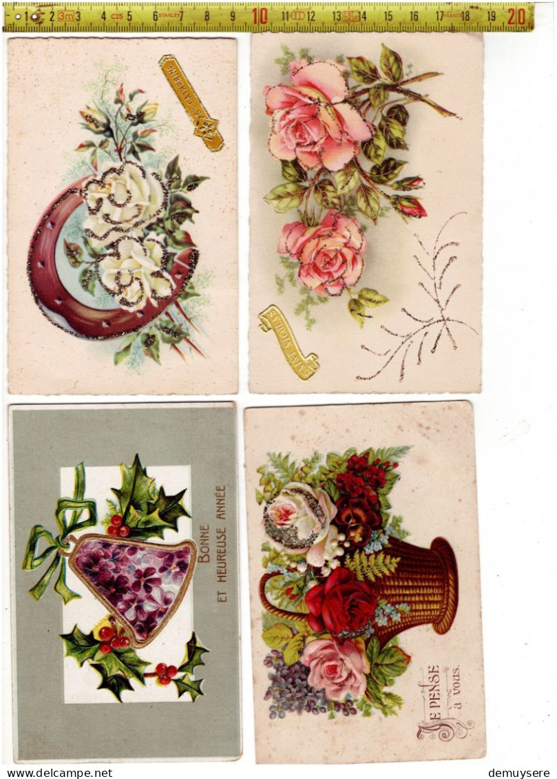 SOLDE 3281 - 76 POSTKAARTEN MET BLOEMEN - 76 CARTES POSTALES AVEC FLEURS