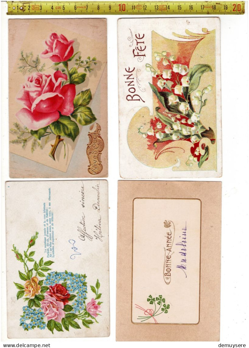 SOLDE 3281 - 76 POSTKAARTEN MET BLOEMEN - 76 CARTES POSTALES AVEC FLEURS