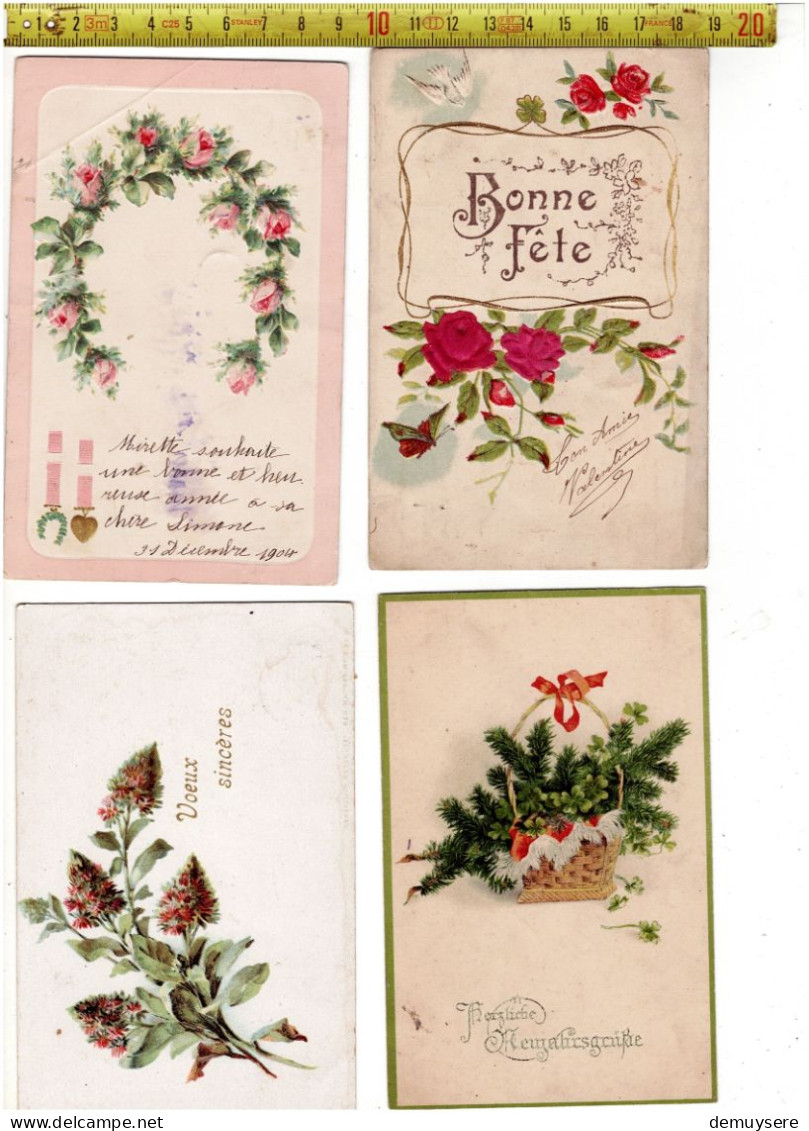 SOLDE 3281 - 76 POSTKAARTEN MET BLOEMEN - 76 CARTES POSTALES AVEC FLEURS