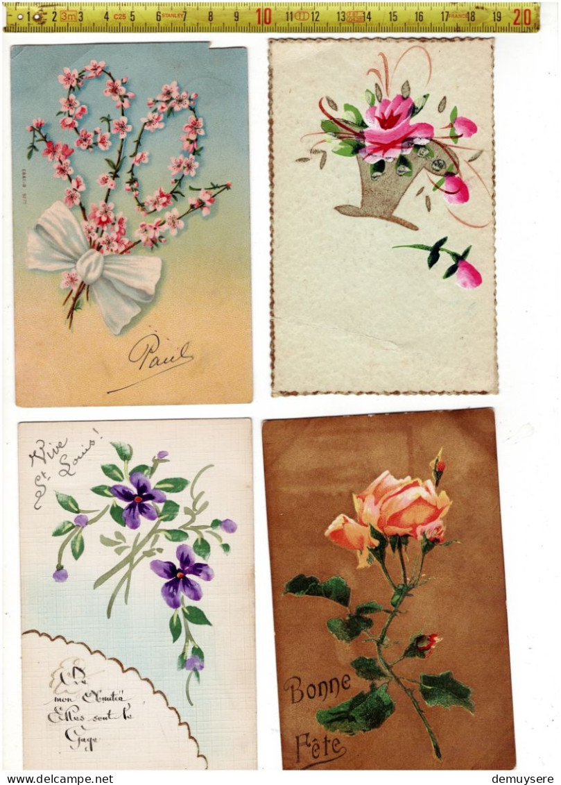 SOLDE 3281 - 76 POSTKAARTEN MET BLOEMEN - 76 CARTES POSTALES AVEC FLEURS