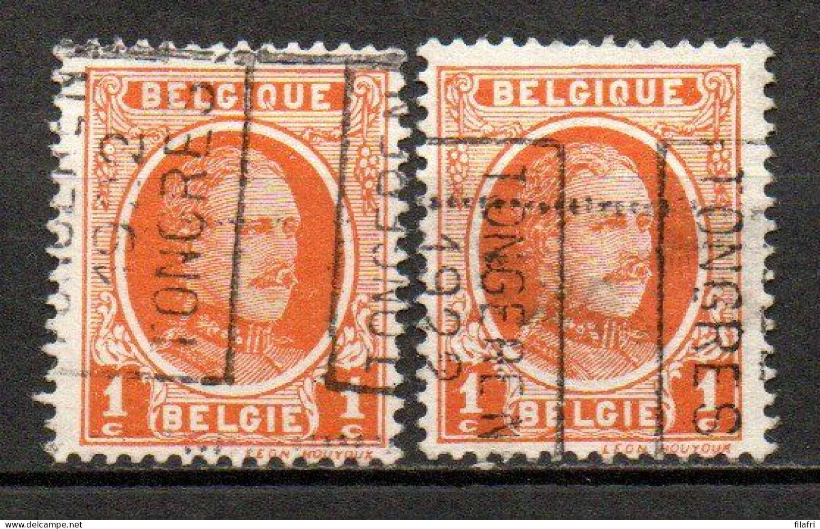 2949 Voorafstempeling Op Nr 190 - TONGEREN 1922 TONGRES - Positie A & B - Roulettes 1920-29