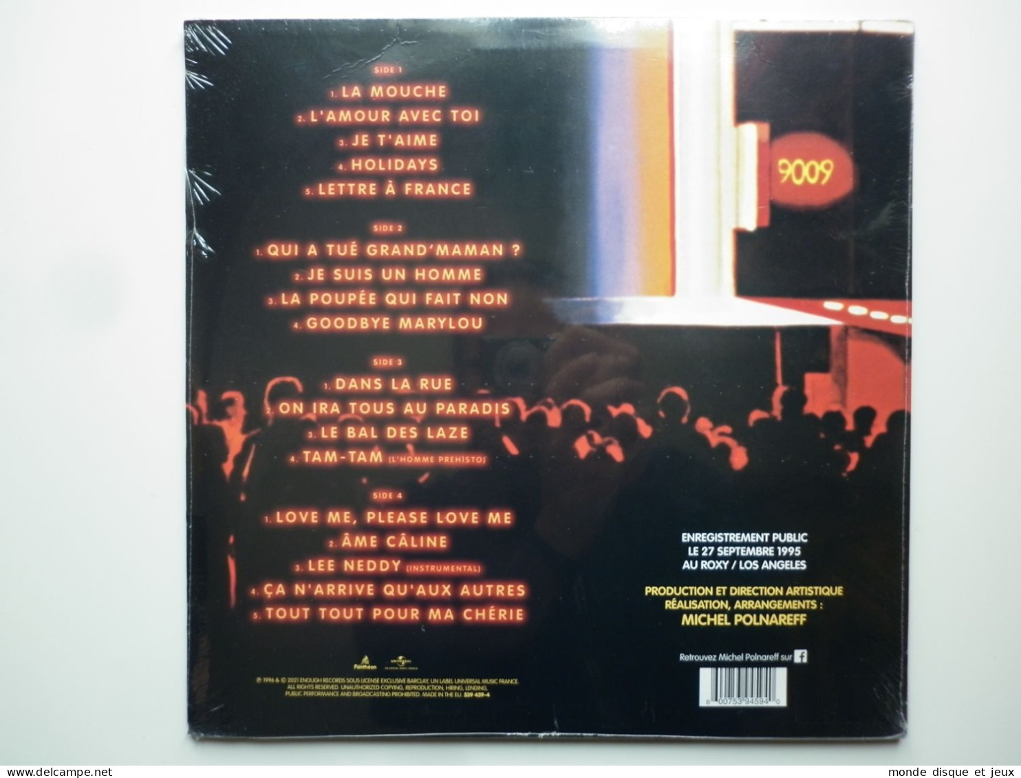 Michel Polnareff Album Double 33Tours Vinyles Live At The Roxy Réédition - Sonstige - Franz. Chansons