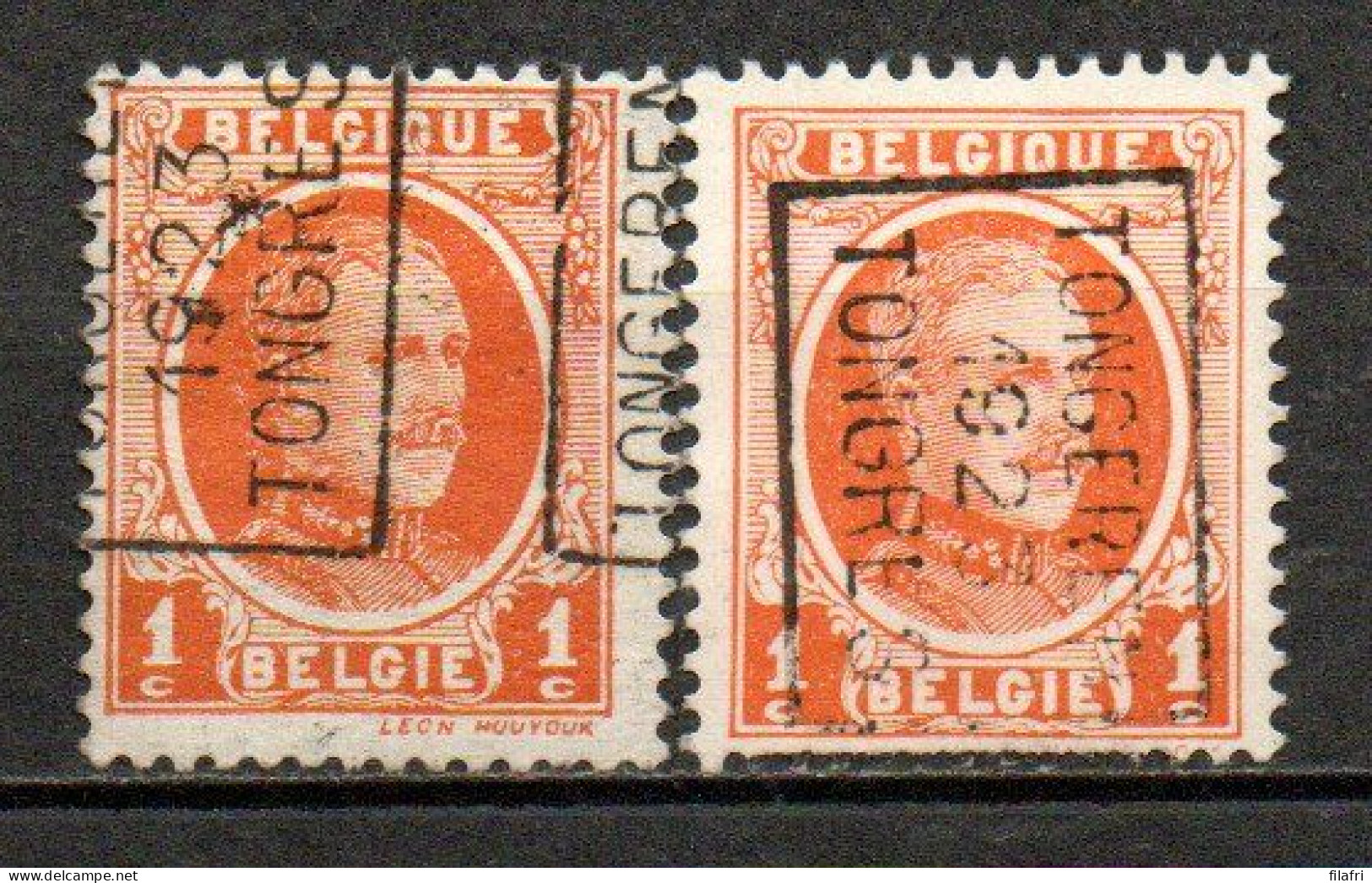 3112 Voorafstempeling Op Nr 190 - TONGEREN 1923 TONGRES - Positie A & B - Rollini 1920-29