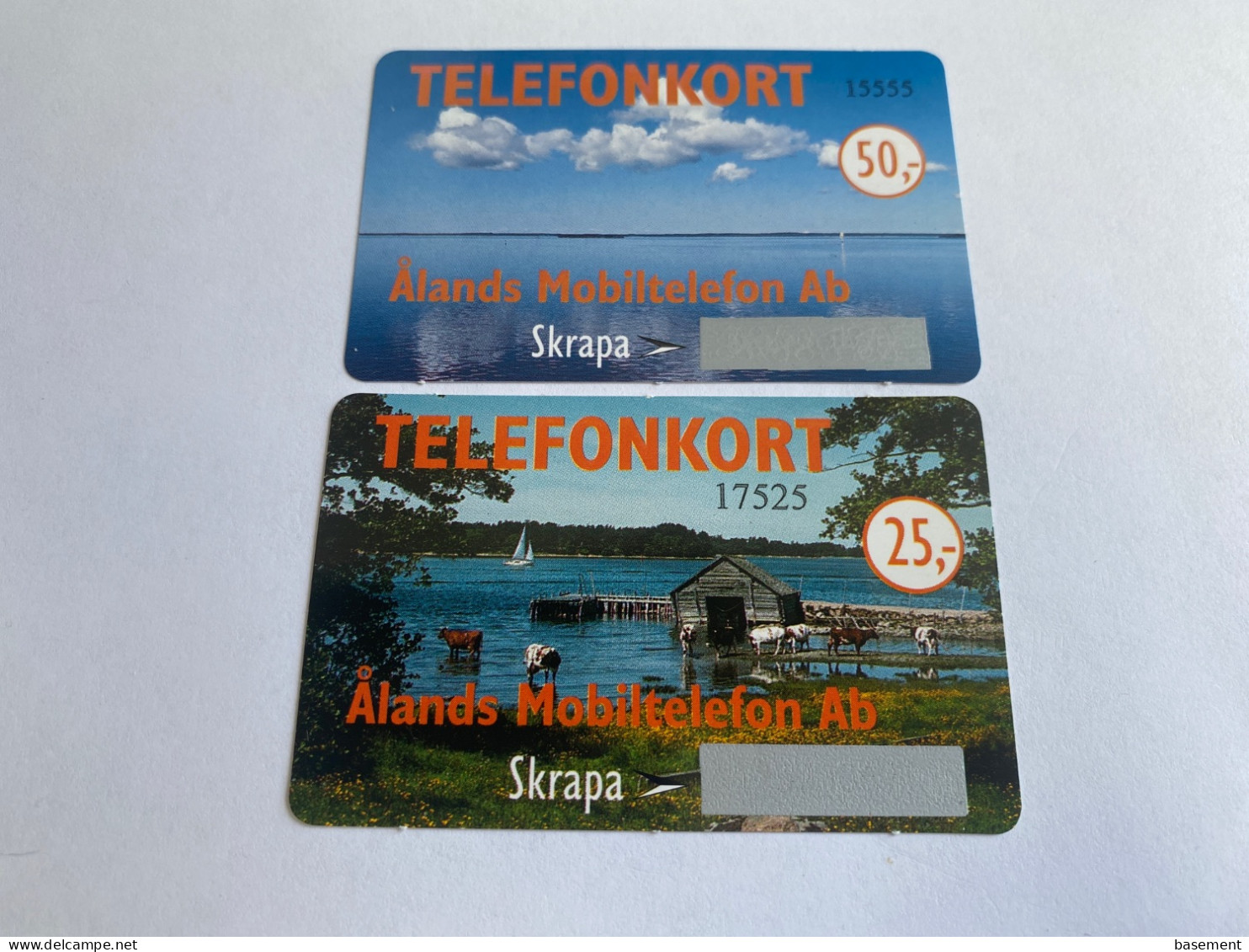 1:055 - Aland Prepaid 2 Different Phonecards - Aland