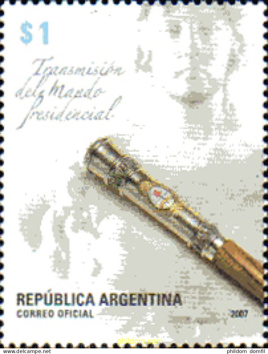 228643 MNH ARGENTINA 2007 TRANSMISION DEL MANDO PRESIDENCIAL - Unused Stamps