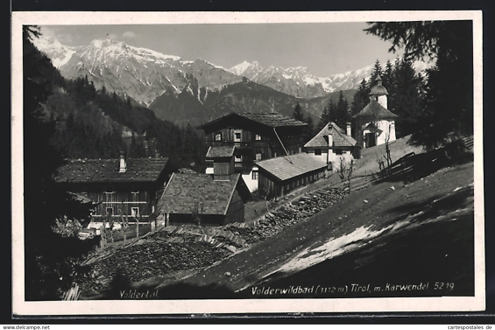 AK Volderwildbad, Teilansicht Vor Karwendel  - Autres & Non Classés