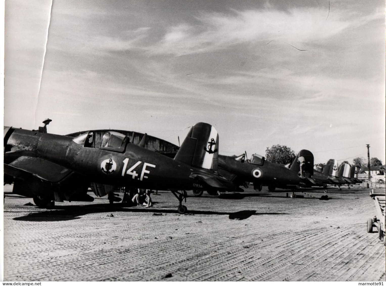 PHOTO SERVICE PRESSE AERONAVALE AVIATION CORSAIRE BATAILLE DU DAY INDOCHINE #1 - Aviación