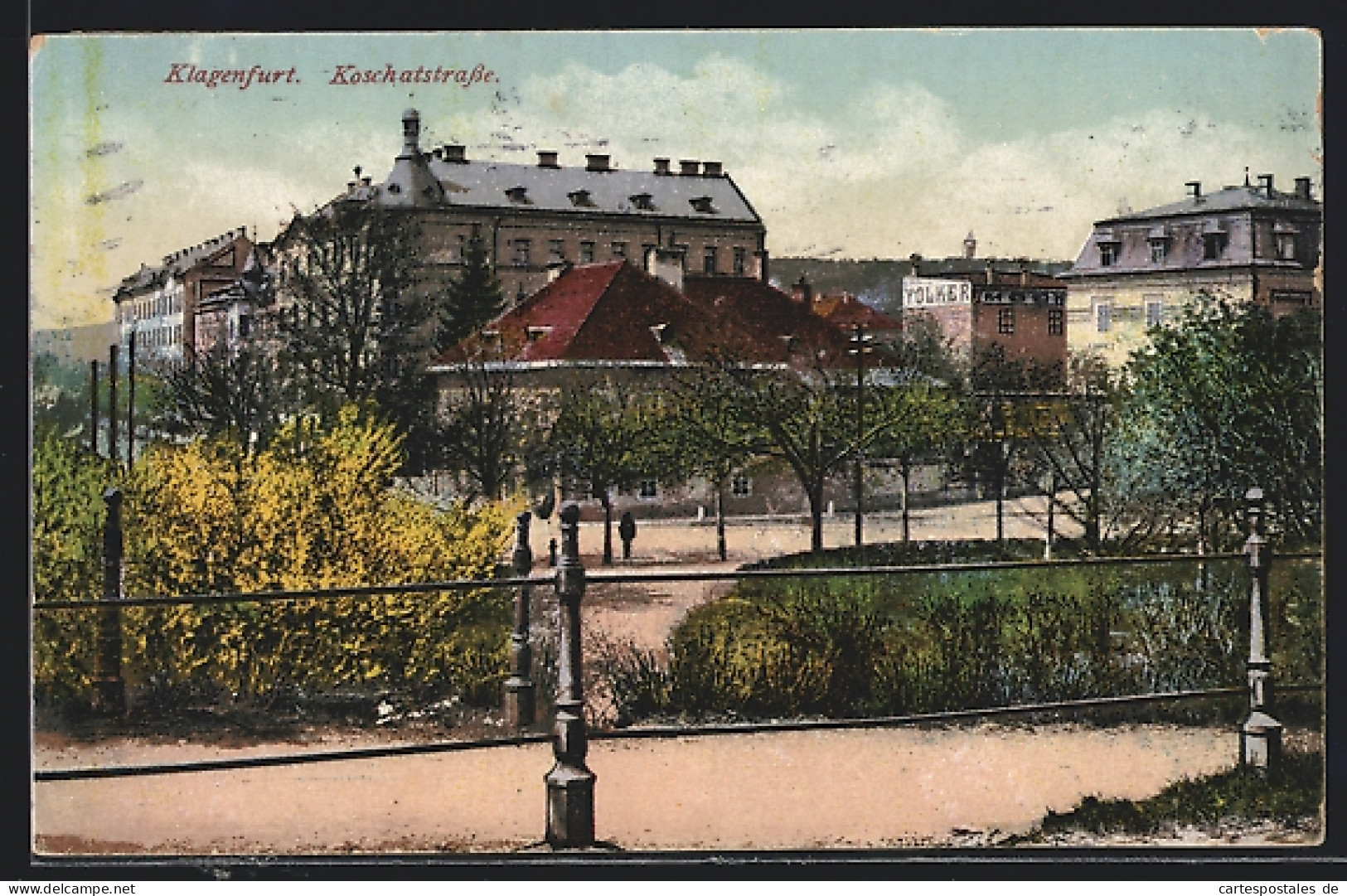 AK Klagenfurt, Koschatstrasse Mit Parkanlage  - Sonstige & Ohne Zuordnung