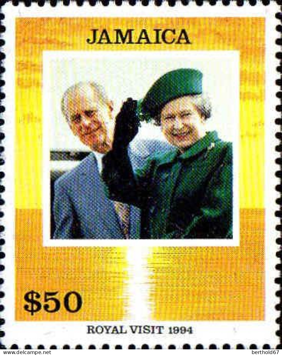 Jamaique Poste N** Yv: 848 Mi:825 Royal Visit Elisabeth III & Prince Philipp - Jamaique (1962-...)