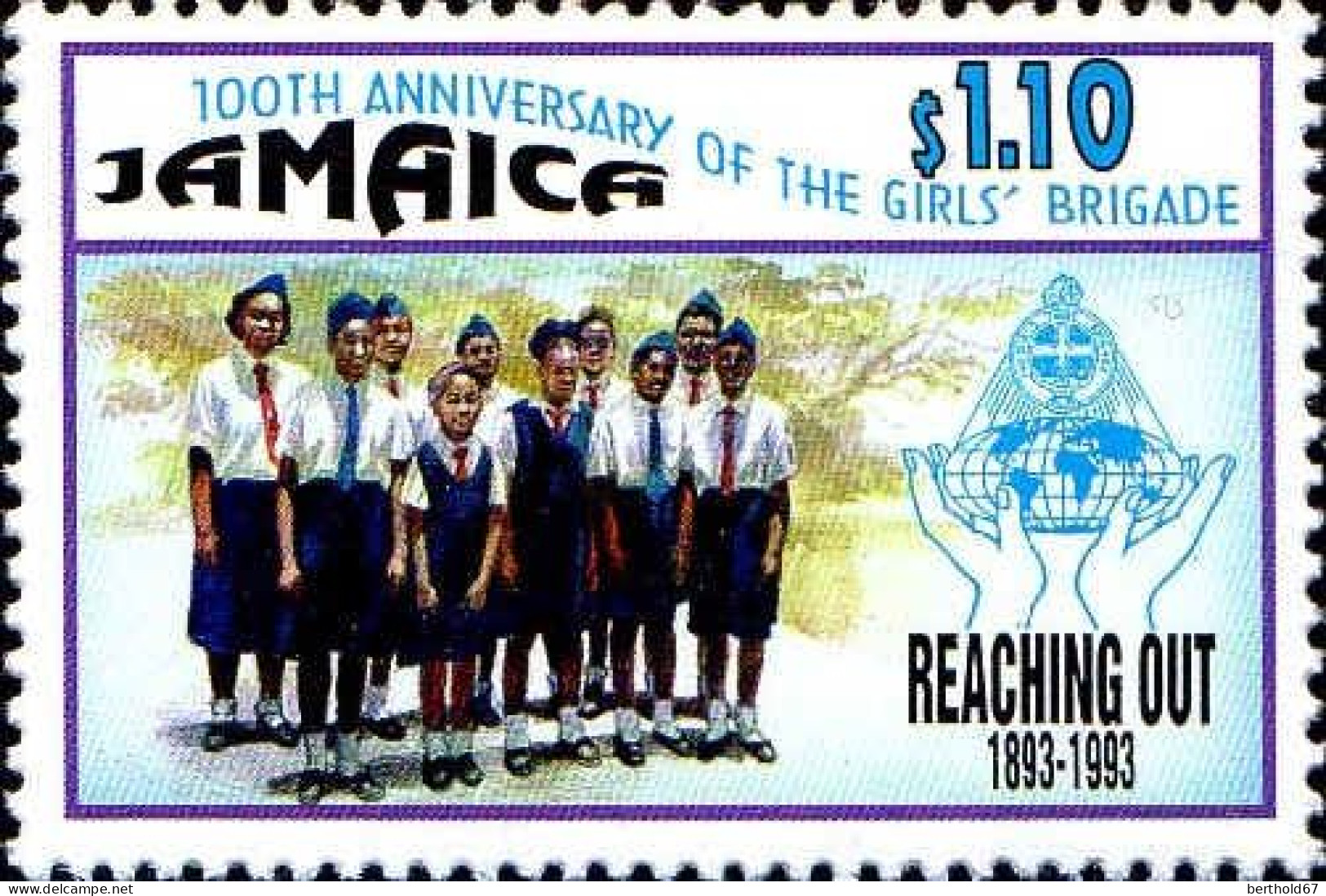 Jamaique Poste N** Yv: 827 Mi:807 100.Anniversary Of The Girls'Brigade - Jamaique (1962-...)