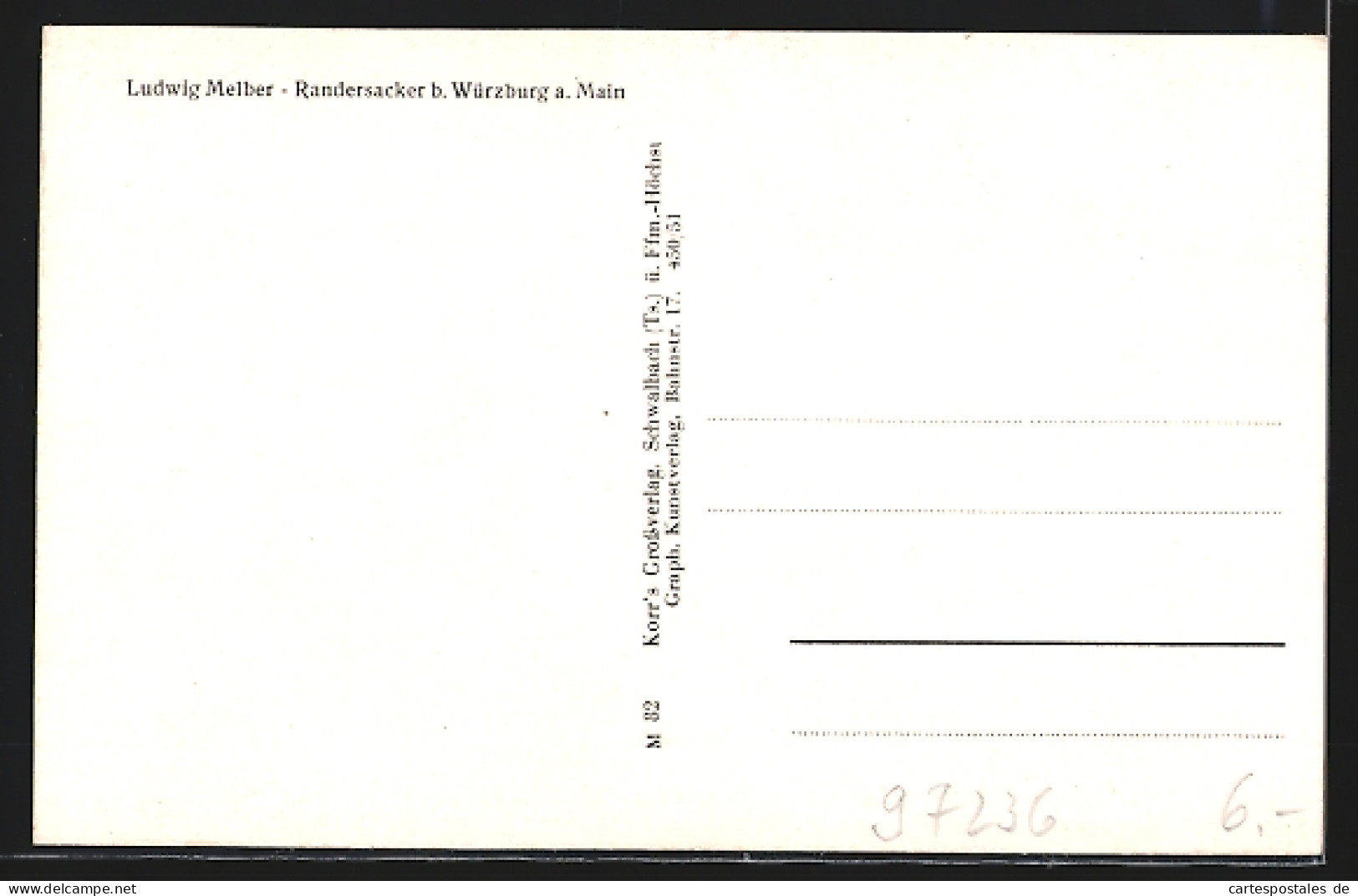 AK Randersacker A. Main, Panoramablick Auf Die Ortschaft  - Autres & Non Classés