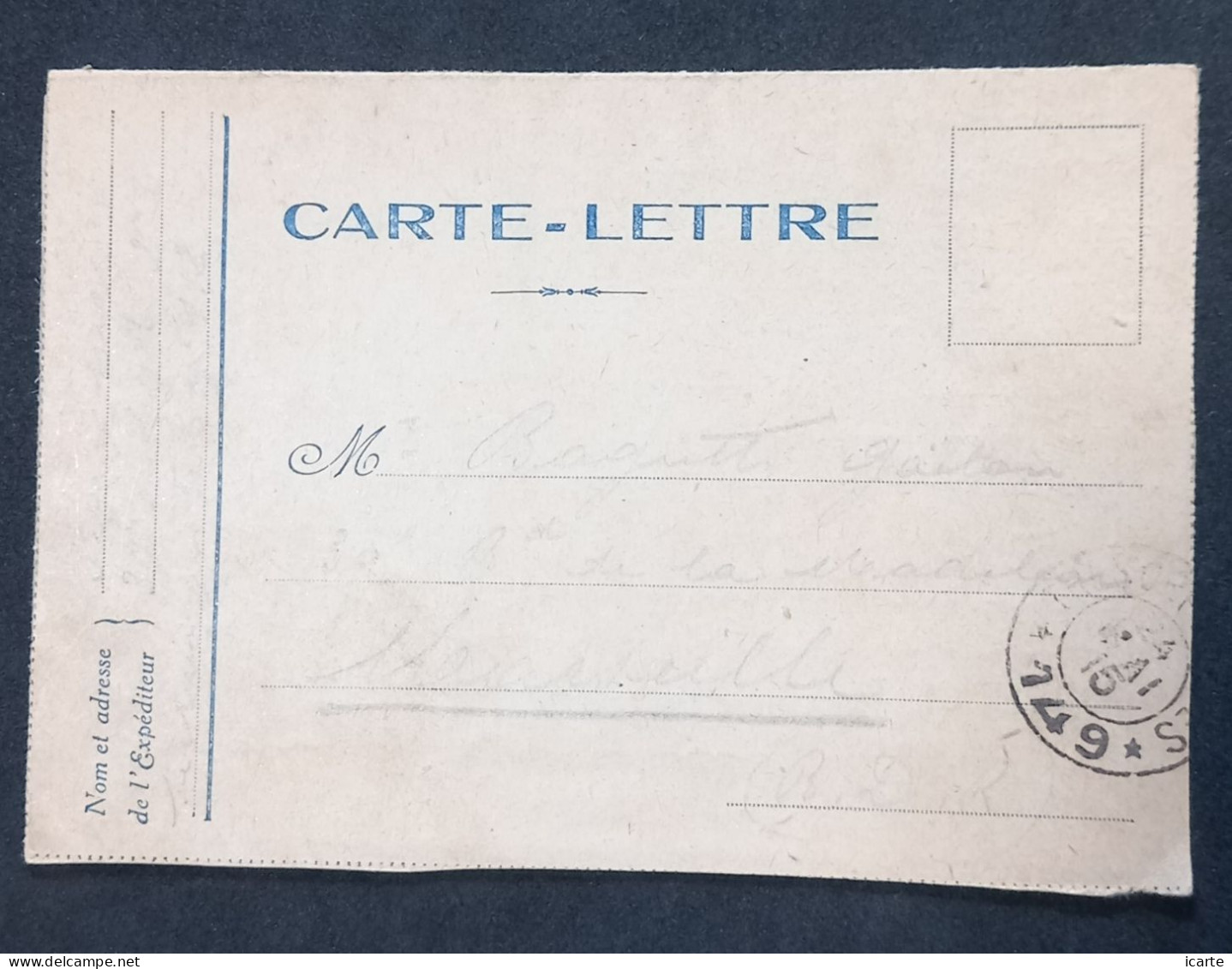 Carte-lettre Franchise Militaire Calendrier 1915 Du Secteur Postal 112 Vers Marseille Oblitérée Trésor Et Postes 149 - Guerre De 1914-18