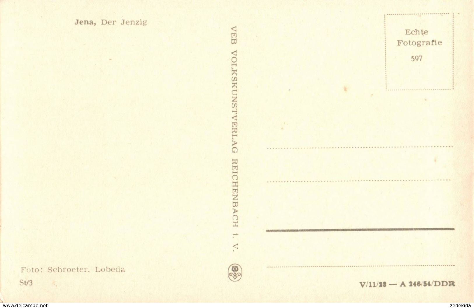 H2281 - TOP Jena Jenzig - Verlag Volkskunstverlag Reichenbach - Jena