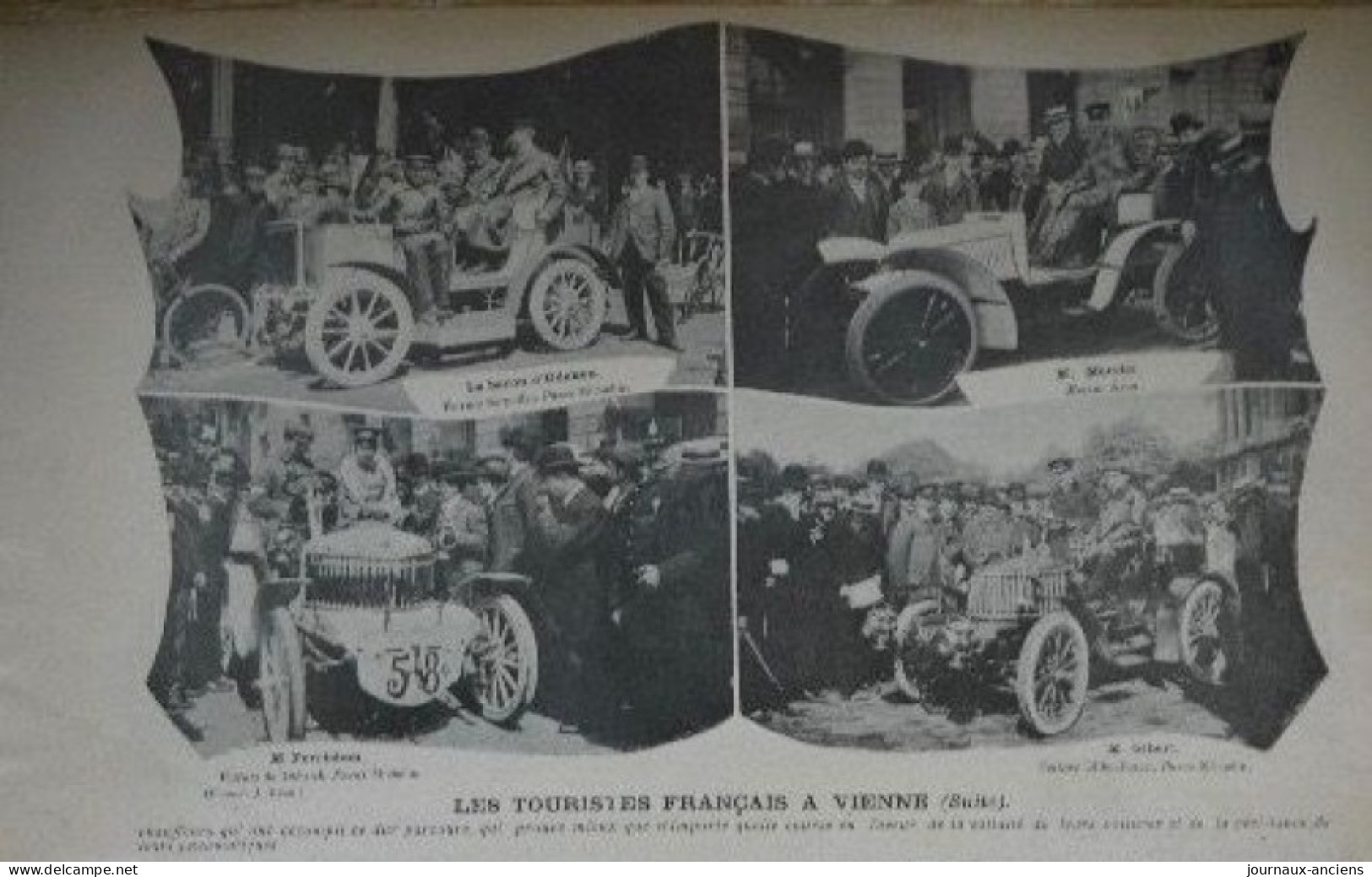1902 AUTOMOBILE - PARIS = VIENNE - VOITURES Et MOTOCYCLETTES - PNEUS CONTINENTAL - LA VIE AU GRAND AIR - 1900 - 1949
