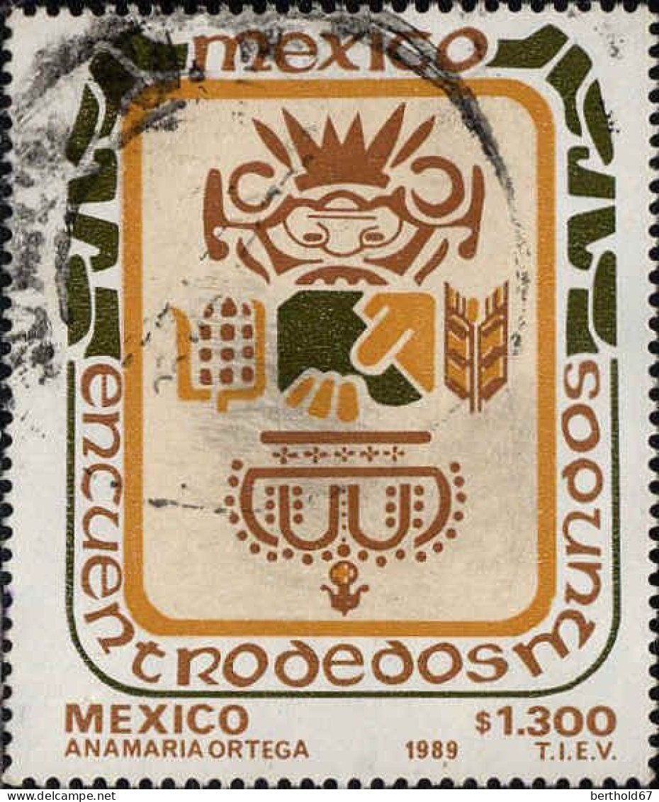 Mexique Poste Obl Yv:1300 Mi:2145 Encuentrodedos Mundos (cachet Rond) - Mexiko