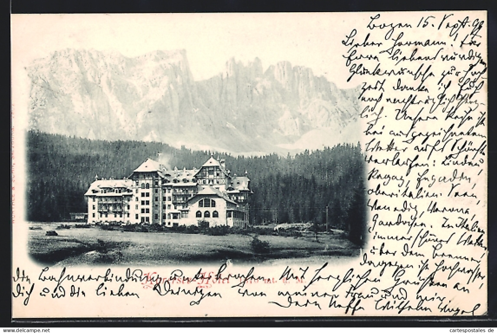 Cartolina Karersee, Kürsee-Hotel  - Other & Unclassified