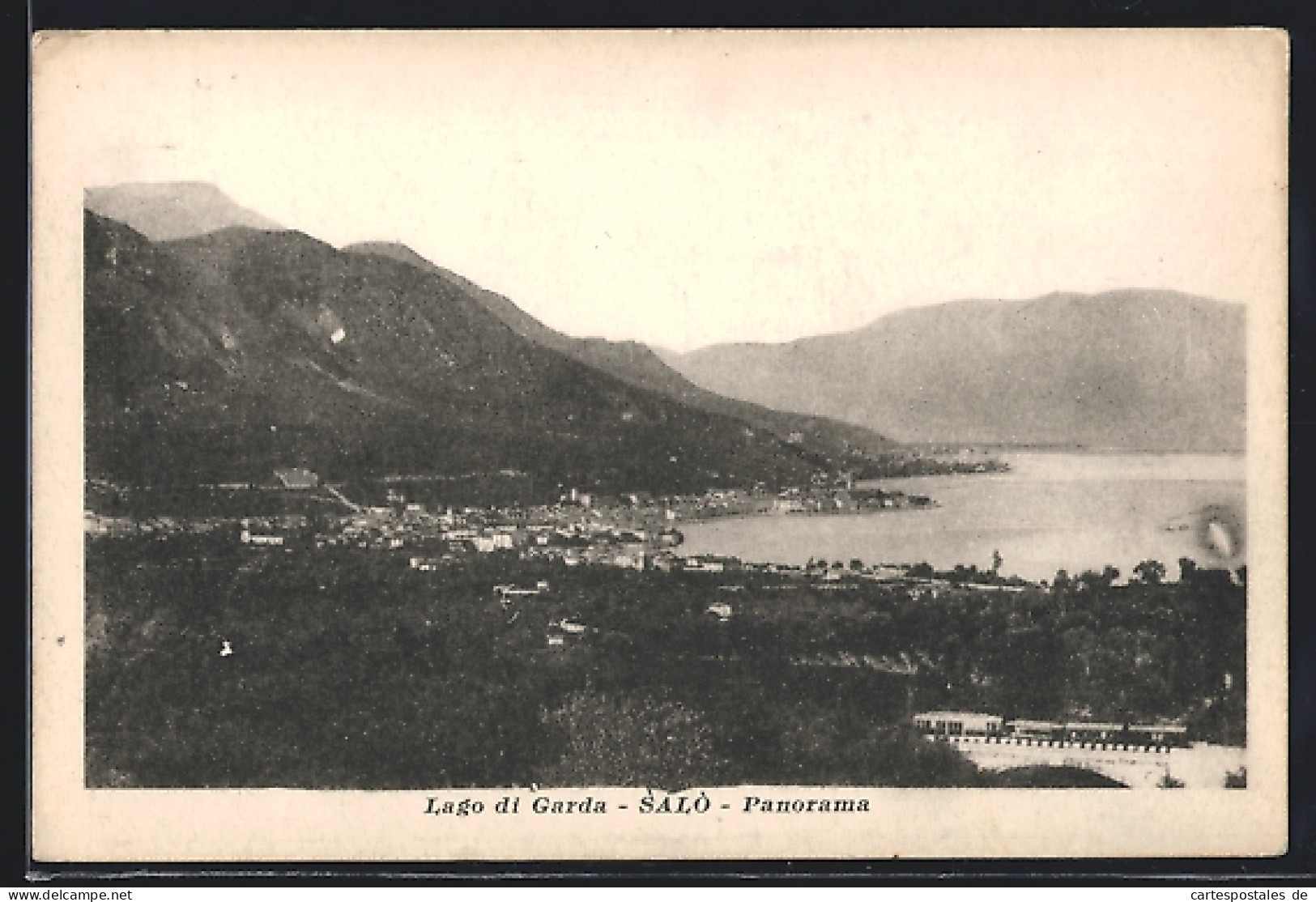 Cartolina Salò, Lago Di Garda, Panorama  - Autres & Non Classés