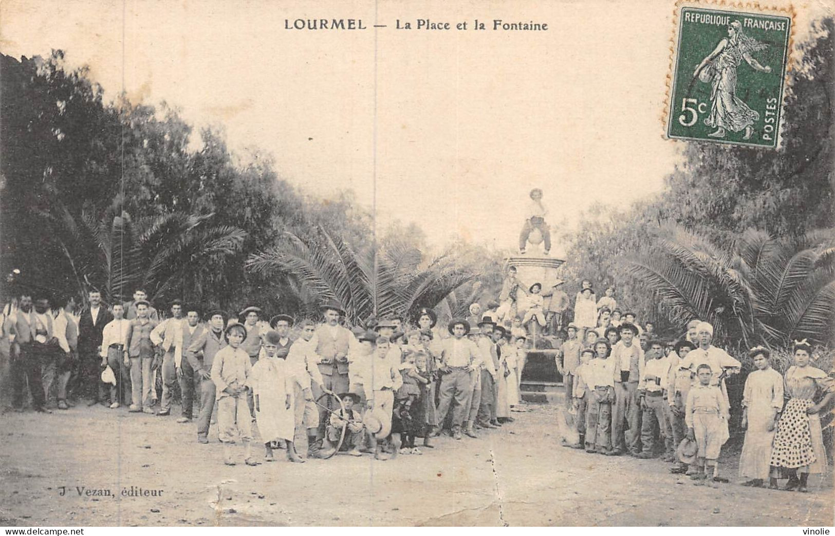 P-24-Mi-Is-1892 : LOURMEL LA PLACE ET LA FONTAINE - Andere & Zonder Classificatie