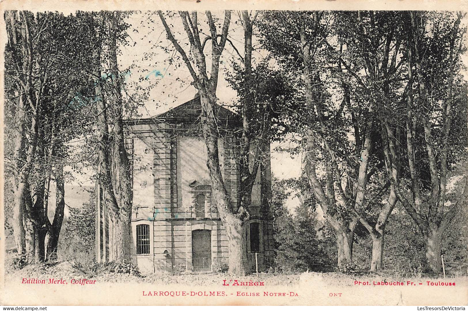 FRANCE - Laroque D'Olmes - Eglise Notre Da - Carte Postale Ancienne - Altri & Non Classificati