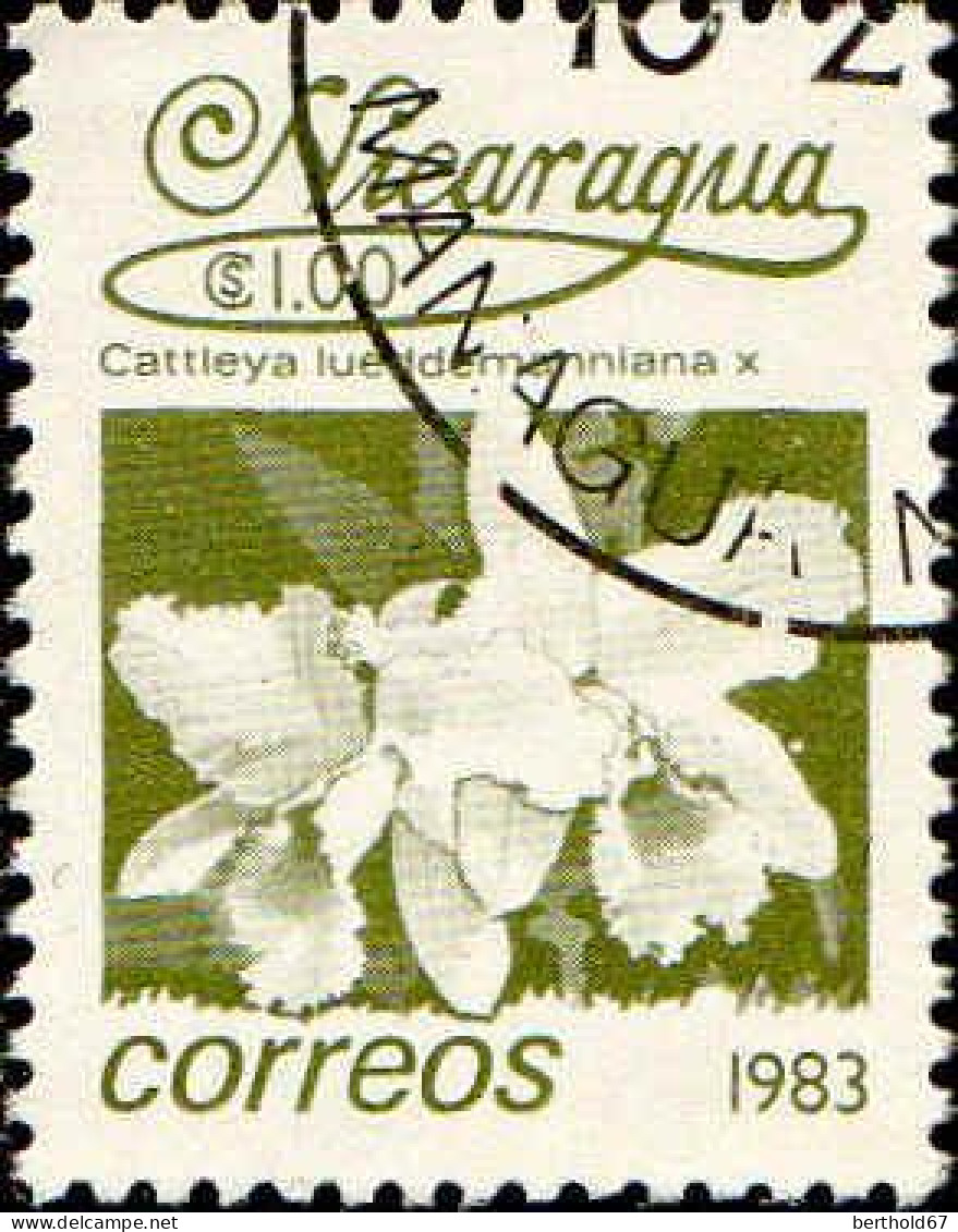 Nicaragua Poste Obl Yv:1259 Mi:2364 Cattleya Lueddemanniana X (TB Cachet Rond) - Nicaragua
