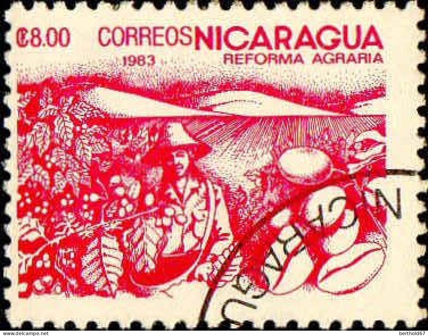 Nicaragua Poste Obl Yv:1309 Mi:2455 Reforma Agraria (TB Cachet Rond) - Nicaragua