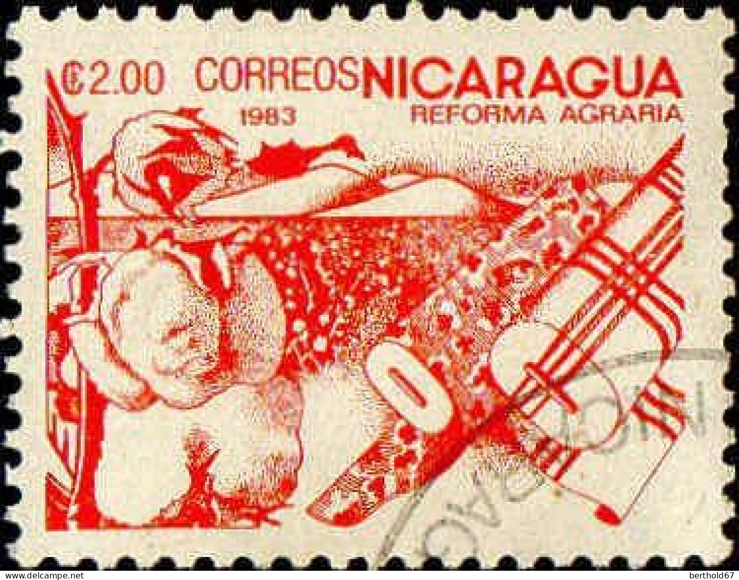 Nicaragua Poste Obl Yv:1304 Mi:2450 Reforma Agraria (TB Cachet Rond) - Nicaragua