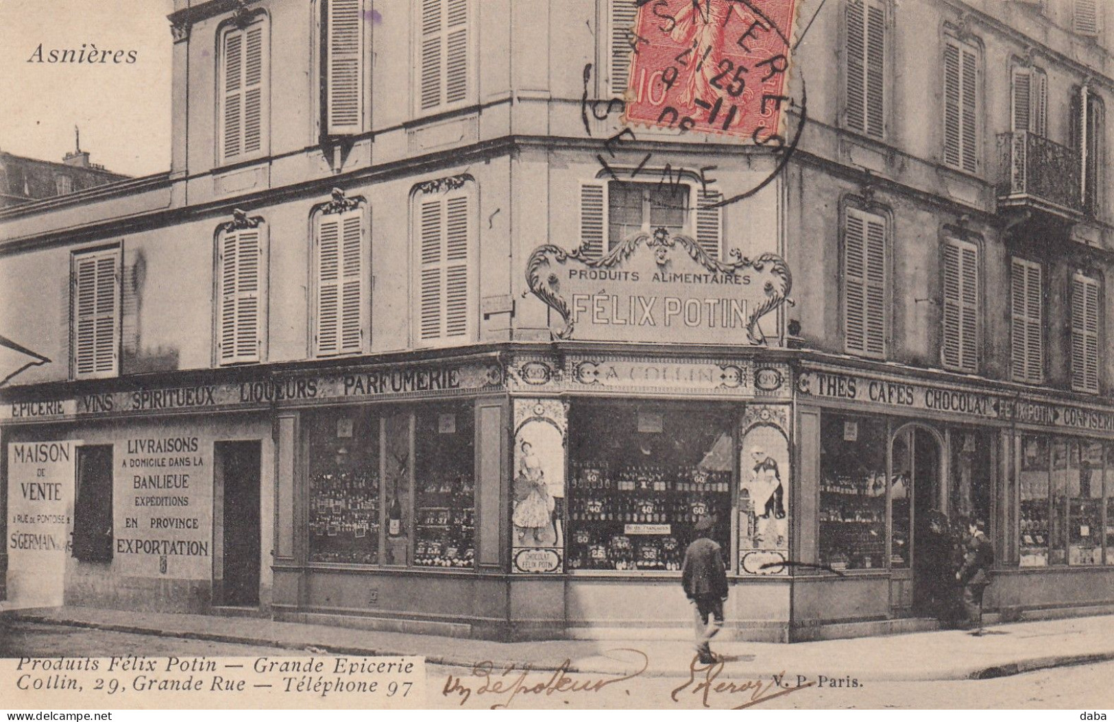 Asnières.  Produits Félix Potin.  Grande Epicerie Collin... - Asnieres Sur Seine