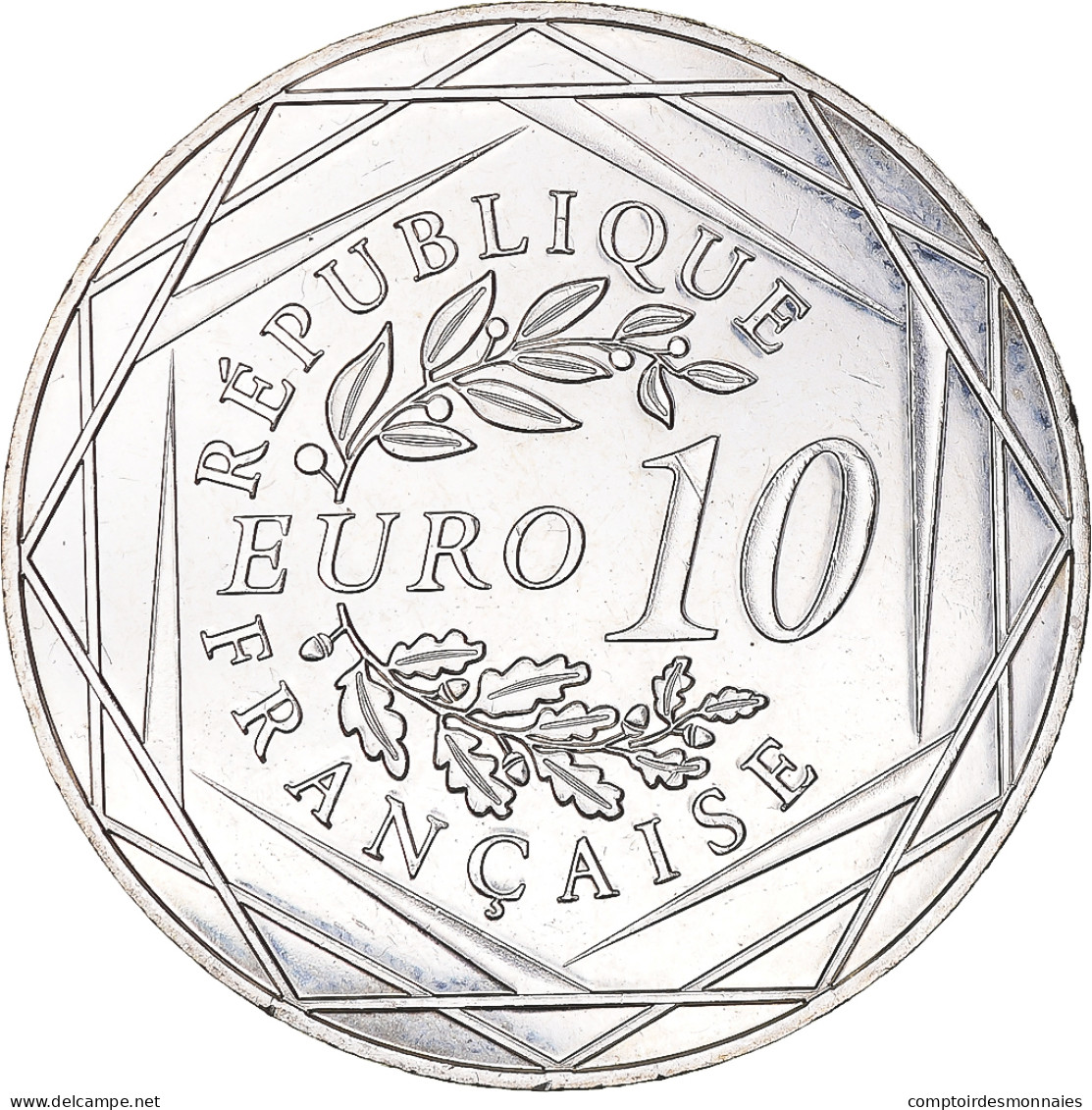 France, 10 Euro, Coq, 2015, SPL, Argent, Gadoury:EU727 - Francia