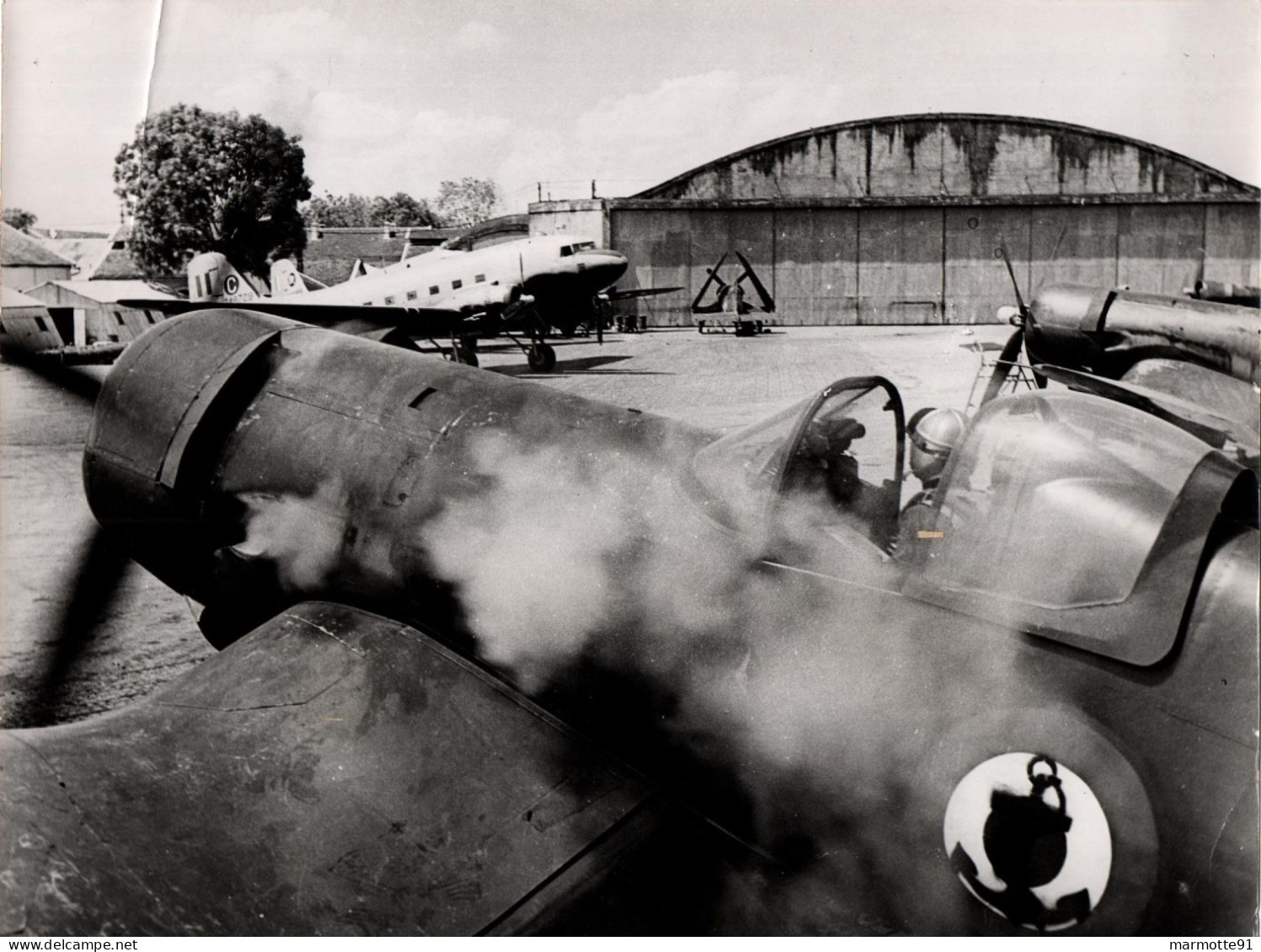 PHOTO SERVICE PRESSE AERONAVALE AVIATION CORSAIRE BATAILLE DU DAY INDOCHINE #3 1954 - Fliegerei